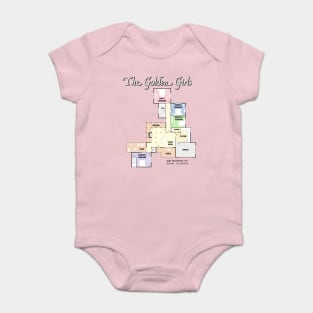 The Golden Girls Floor Plan Baby Bodysuit